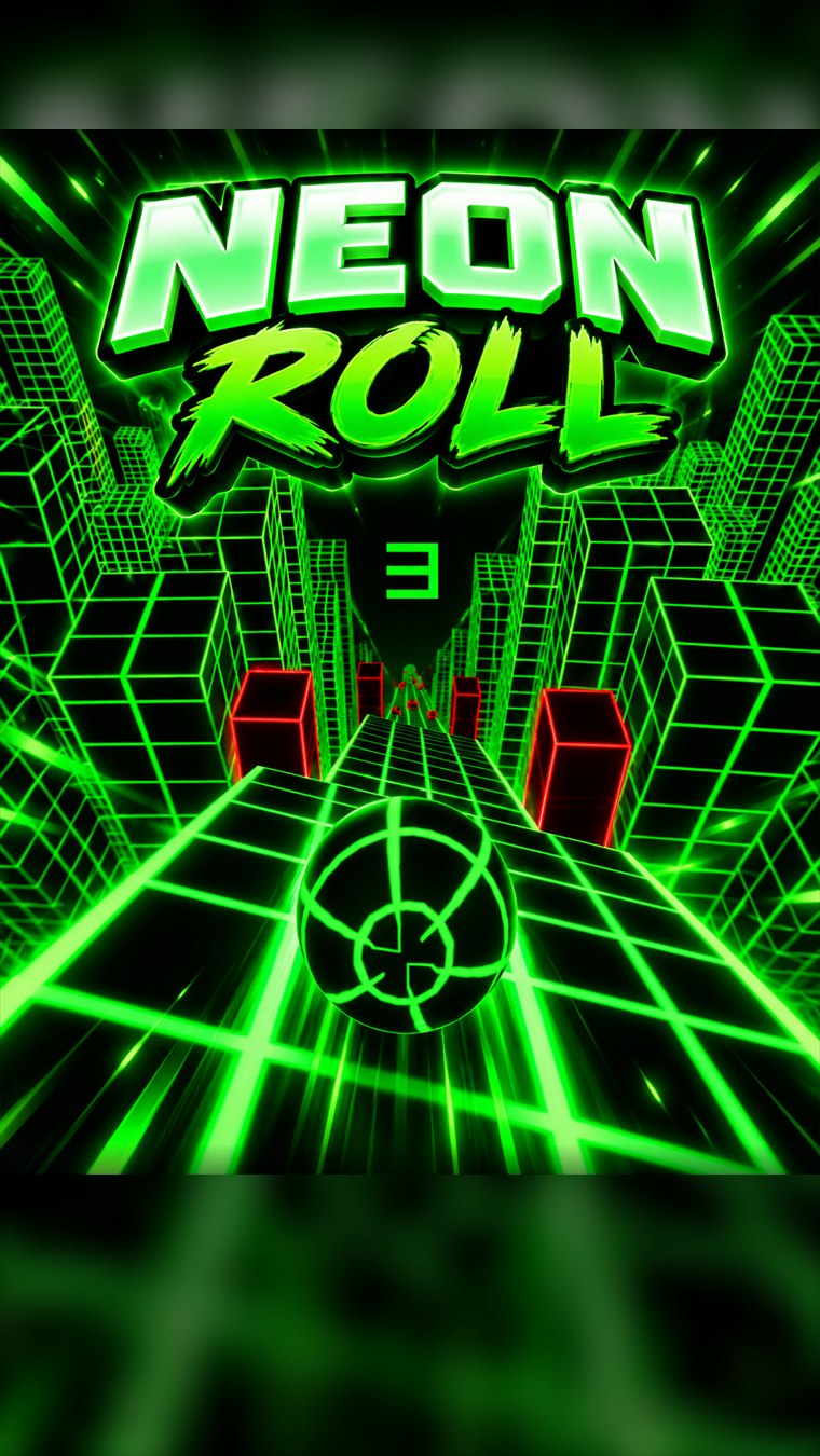 Neon Roll game artwork